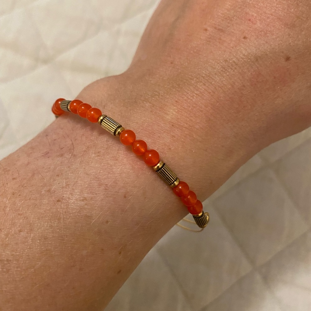 Alex and Ani Red Beaded Bracelet